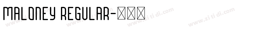 Maloney Regular字体转换